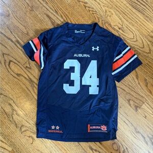 Under Armour Navy and Orange Football Jersey